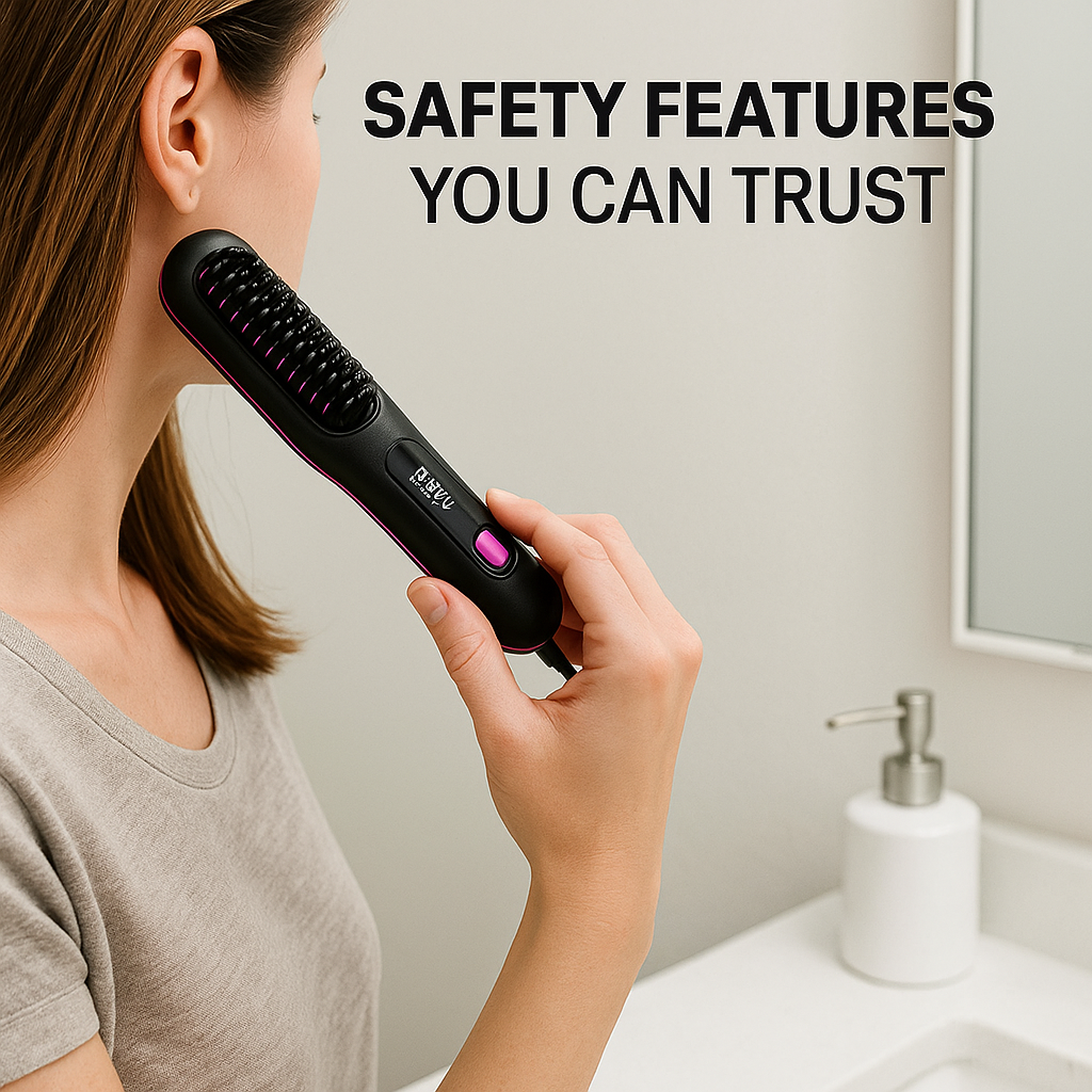 Portable Hair Straightener Brush