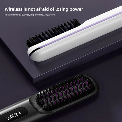 Portable Hair Straightener Brush