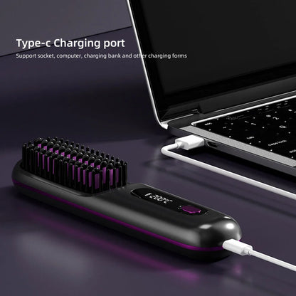 Portable Hair Straightener Brush