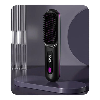 Portable Hair Straightener Brush