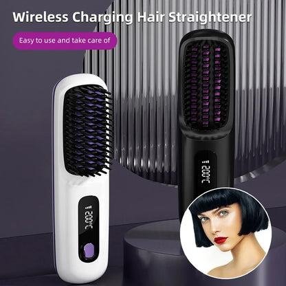Portable Hair Straightener Brush