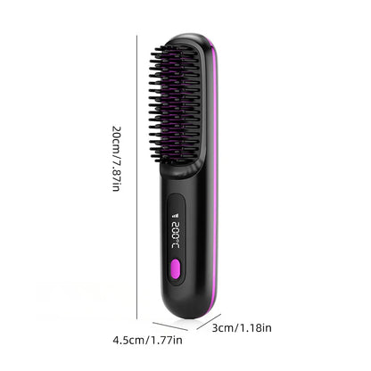 Portable Hair Straightener Brush